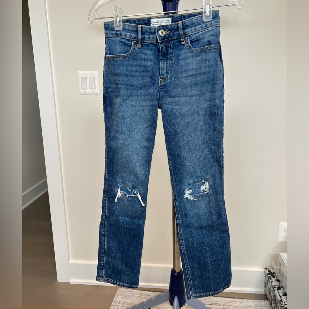Abercrombie Kids Blue Distressed Jeans